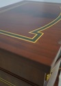 L71925: Pair Italian VERSACE Mahogany Nightstands