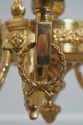 F71979: French Empire Style Solid Brass 8 Arm Chan