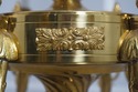 F71979: French Empire Style Solid Brass 8 Arm Chan