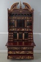 L67013: Chinoiserie Paint Decorated Secretary Desk