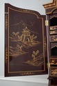 L67013: Chinoiserie Paint Decorated Secretary Desk