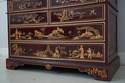 L67013: Chinoiserie Paint Decorated Secretary Desk