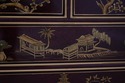 L67013: Chinoiserie Paint Decorated Secretary Desk