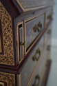 L67013: Chinoiserie Paint Decorated Secretary Desk