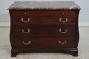 67084: HENKEL HARRIS Marble Top Mahogany Bombe Che