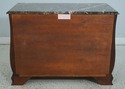 67084: HENKEL HARRIS Marble Top Mahogany Bombe Che