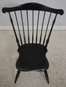 67156: Windsor Style Fan Back Black Painted Dining