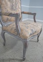 63197EC: French Louis XV Upholstered Armchair & Ma