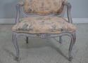 63197EC: French Louis XV Upholstered Armchair & Ma