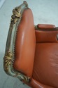 F63159EC: French Louis XV Vintage Leather Polychro
