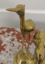 LF58941EC: Brass 2 Crane Bird Sculpture