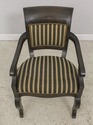 58895EC: Pair Regency Style Open Armchairs w. Stri