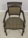 L58894EC: Pair Regency Style Striped Upholstery Op
