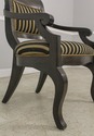 L58894EC: Pair Regency Style Striped Upholstery Op