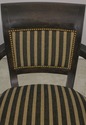 58895EC: Pair Regency Style Open Armchairs w. Stri