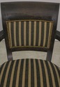 L58894EC: Pair Regency Style Striped Upholstery Op