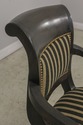 L58894EC: Pair Regency Style Striped Upholstery Op