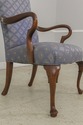 58913EC: Pair FAIRINGTON Queen Anne Cherry Upholst