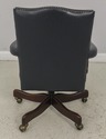 58749EC: Distressed Blue Leather Office Desk Chair