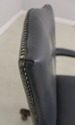 58749EC: Distressed Blue Leather Office Desk Chair