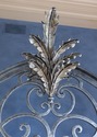 62120EC: Large Wrought Iron Decorated Silver Wall 