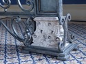 62120EC: Large Wrought Iron Decorated Silver Wall 