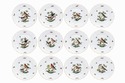 F72084: HEREND ROTHSCHILD Bird Pattern Set of Fine