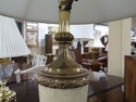 LF41765EC: Brass & Faux Finish Lamp