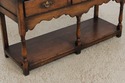 66415: English Tudor Oak 2 Tier Console Table