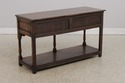 66415: English Tudor Oak 2 Tier Console Table