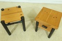 F32627EC: Pair Complimenting Adirondack Style Occa