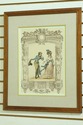 F32664EC: Pair Vintage Classical Colored Engraving