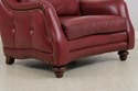 74112: HANCOCK & MOORE Red Leather Oversized Chair