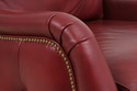 74112: HANCOCK & MOORE Red Leather Oversized Chair