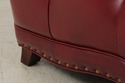 74112: HANCOCK & MOORE Red Leather Oversized Chair