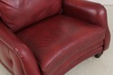 74112: HANCOCK & MOORE Red Leather Oversized Chair
