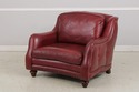 74112: HANCOCK & MOORE Red Leather Oversized Chair