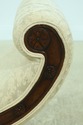 54278EC: Rolled Arm Upholstered Mahogany Bench
