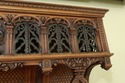 L50909EC: Fine Quality Antique Carved Walnut Conti