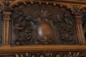 L50909EC: Fine Quality Antique Carved Walnut Conti