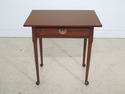 30542EC: Queen Anne Solid Mahogany 1 Drawer Work T