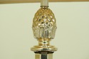 LF51092EC: Pine Cone Top Brass Column Lamp w. Shad
