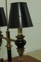 F33464EC: CHAPMAN Double Arm Brass Table Lamp w. S