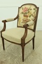 54314EC: Pair French Louis XVI Style Armchairs ~ N