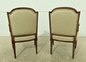 54314EC: Pair French Louis XVI Style Armchairs ~ N