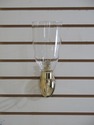 F48898EC: Brass Single Arm Candelabra Wall Sconce 