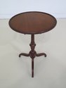 46698EC: BRANDT Inlaid Base Mahogany Tilt Top Tabl