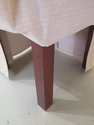 F31499EC: Custom Upholstered Skirted Square Ottoma