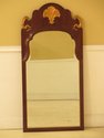 46547EC: HENREDON Mahogany Framed Beveled Glass Mi