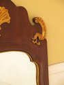 46547EC: HENREDON Mahogany Framed Beveled Glass Mi